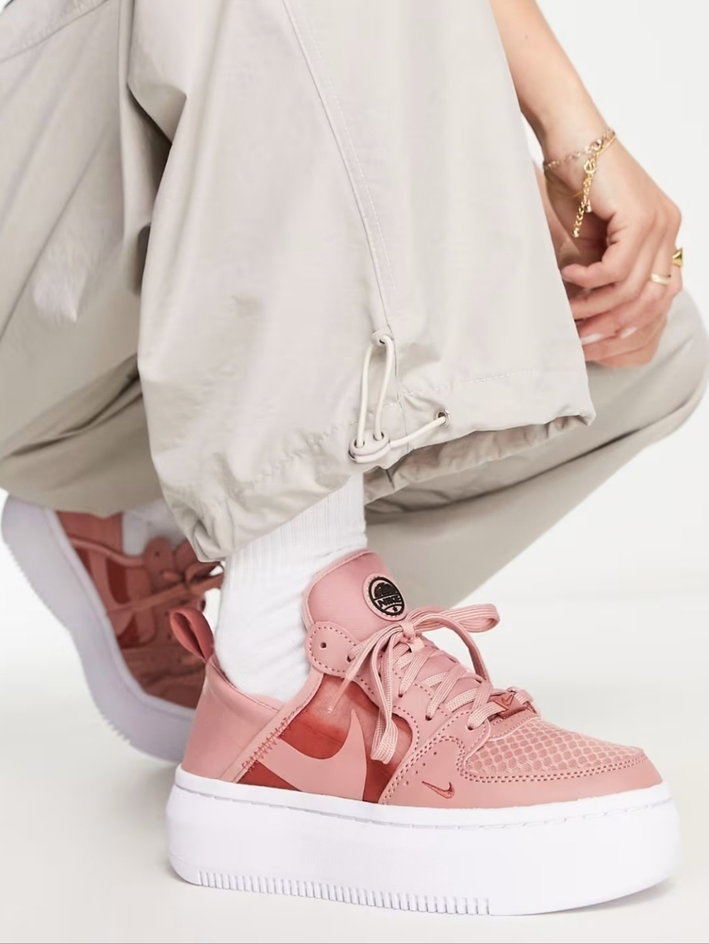 Nike Court Vision Alta TXT 'Rust Pink Women's Size 7